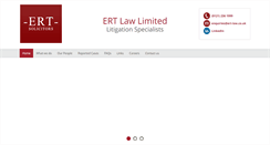 Desktop Screenshot of ert-law.co.uk